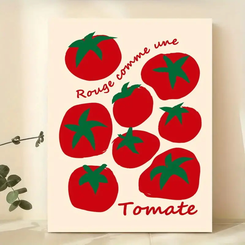 Home Decor Nz - Modern Colorful Red Tomatoes Wall Art