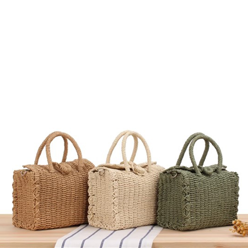 Home Decor Rattan - Summer Straw Beach Bag Handmade Handbag