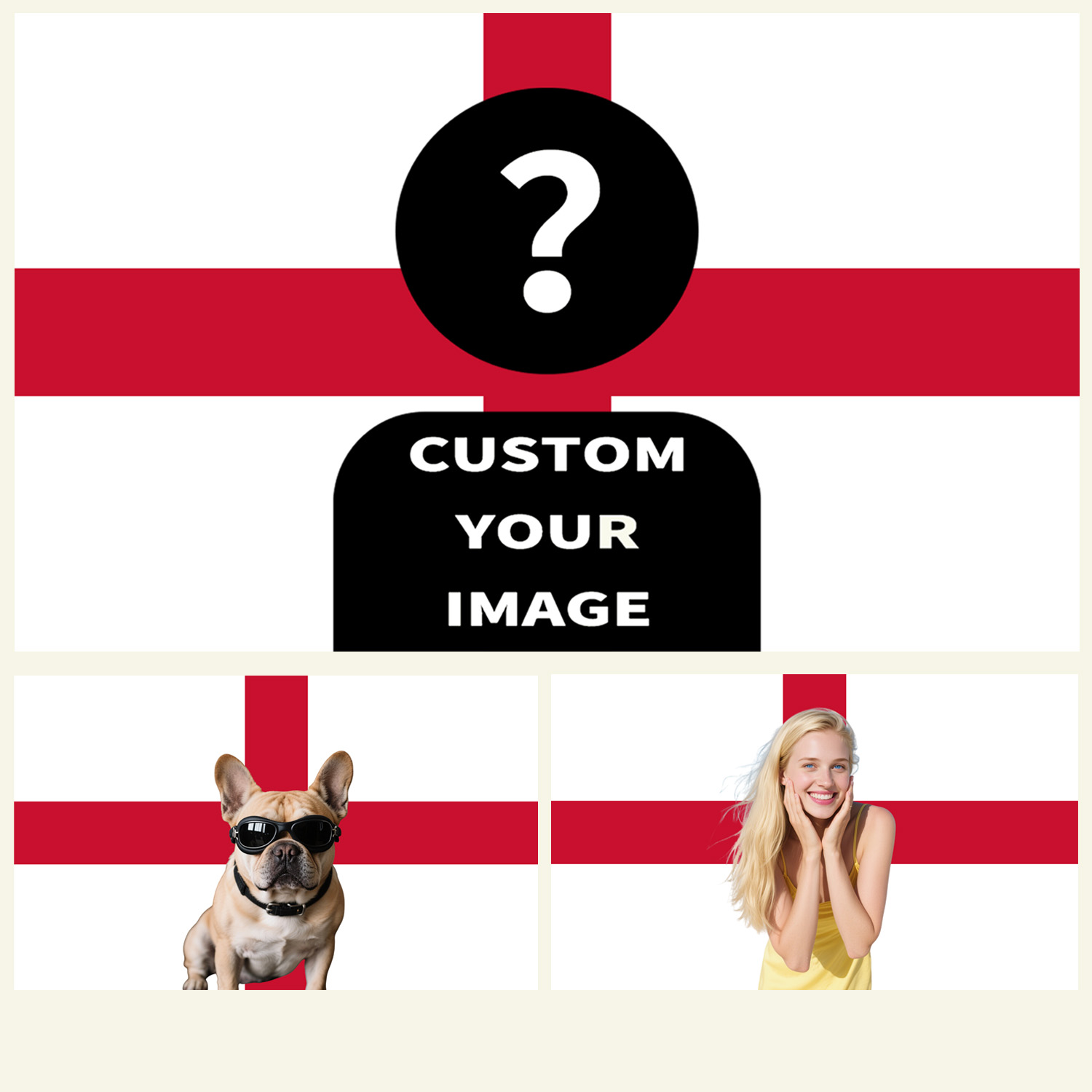 Home Decor Unique - 1pc 2D FLAT Personalize England Tapestry