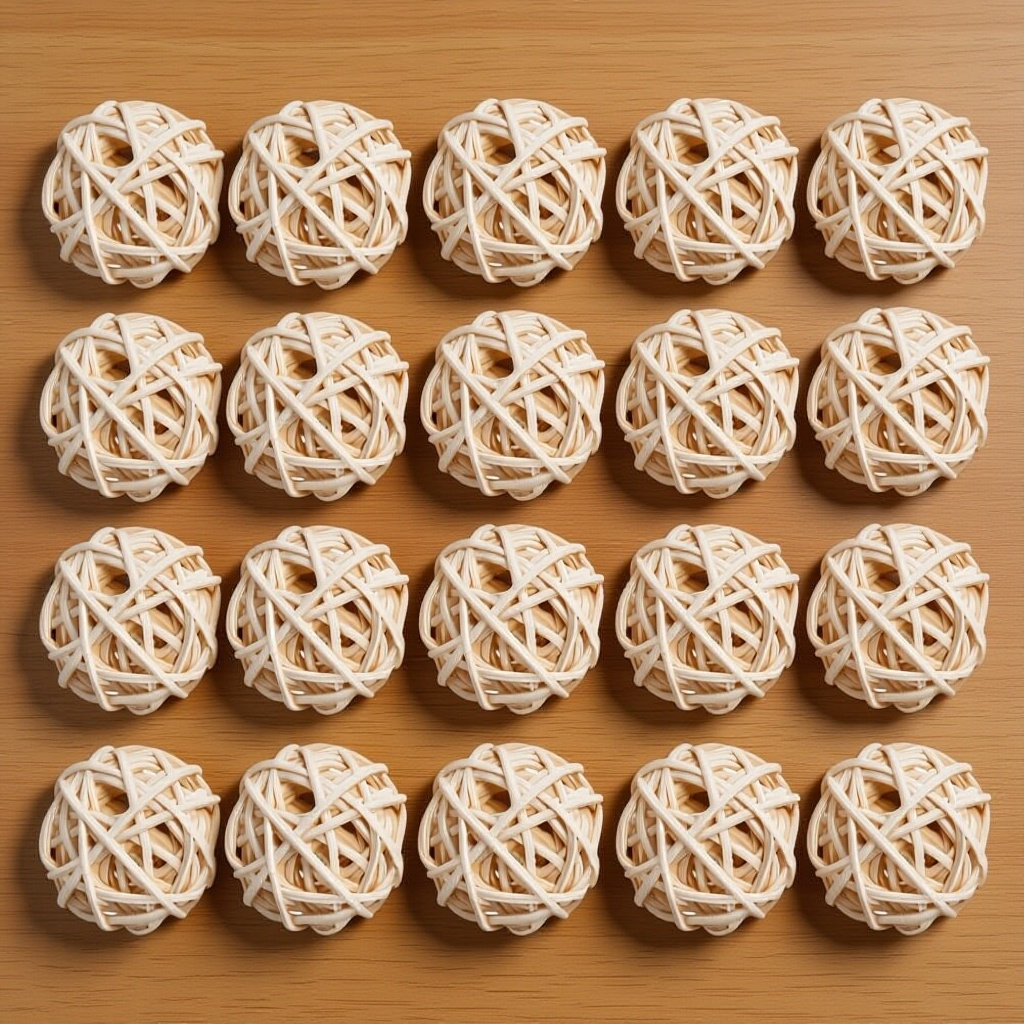 Home Decor Rattan - 20Pcs Aromatherapy Rattan Balls Natural Wicker