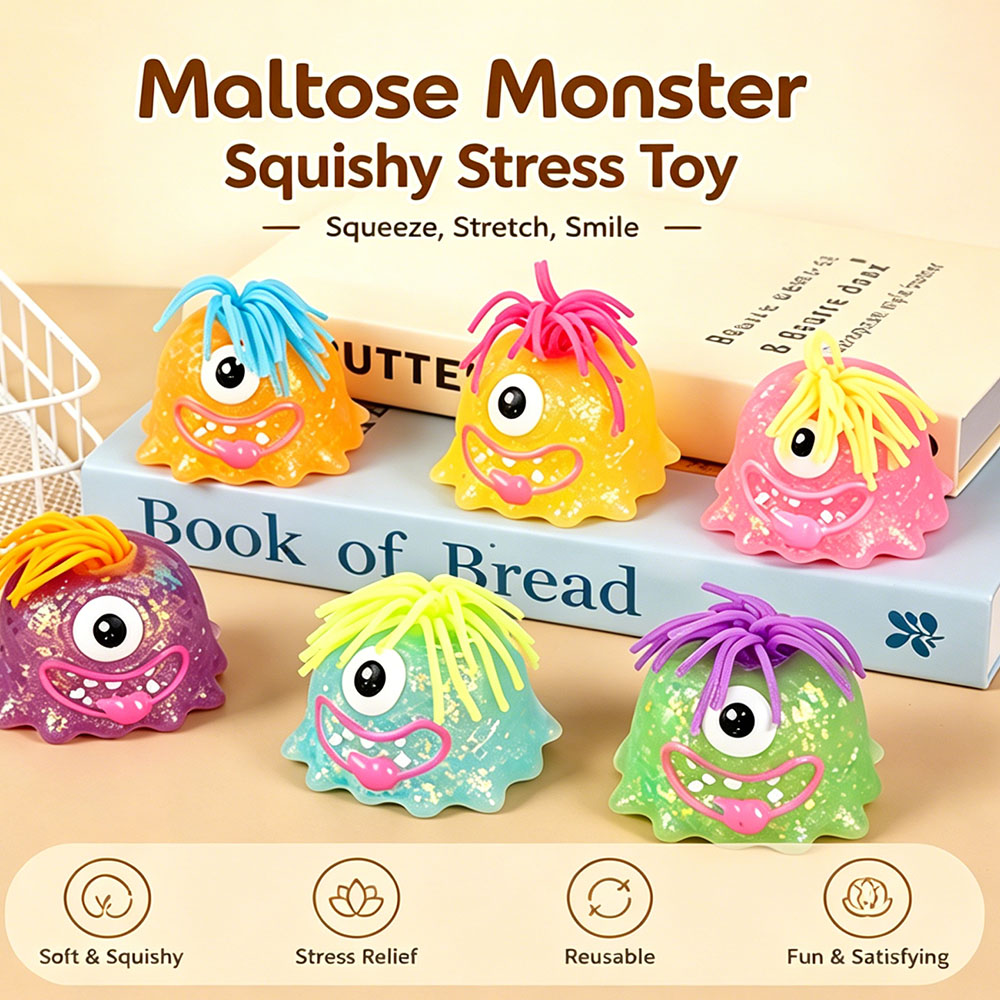 Home Decor Aesthetic - Kawaii Maltose Monster Squishy Silicone Squeeze