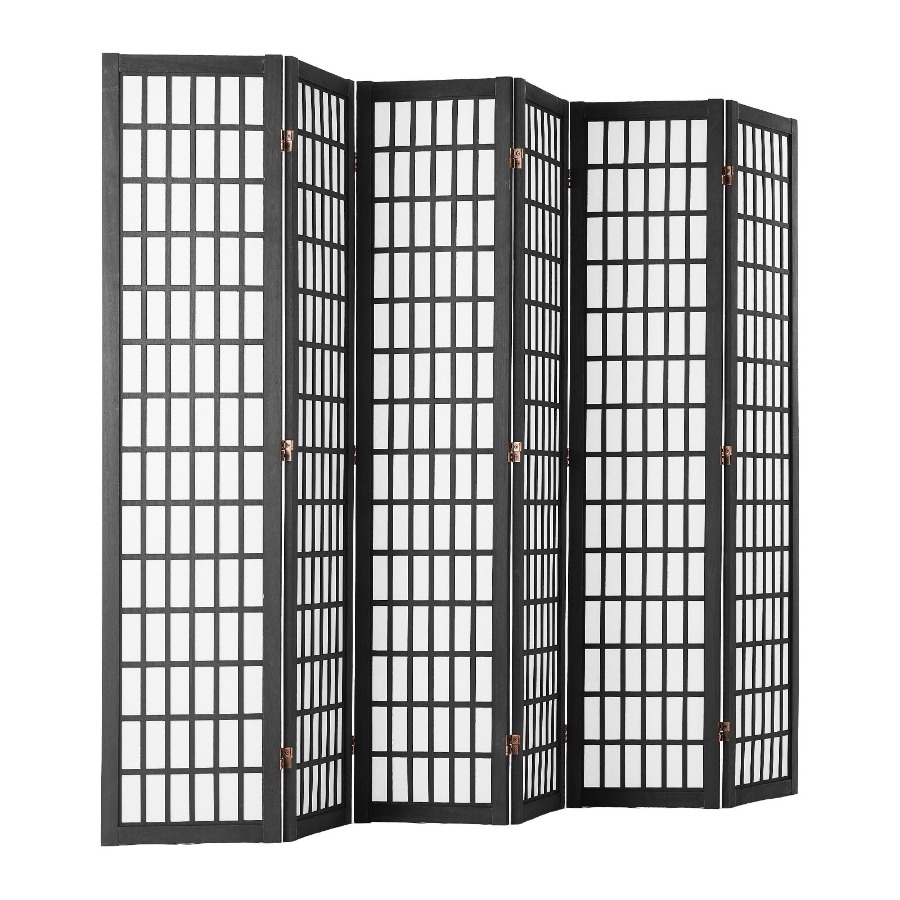Room Divider Screen - 6 Panel Japanese Room Divider Folding