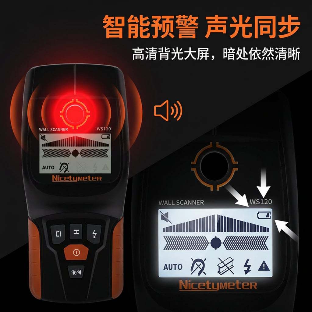 Home Decor Locations - Effective Intelligent WS120 Wall Stud Finder