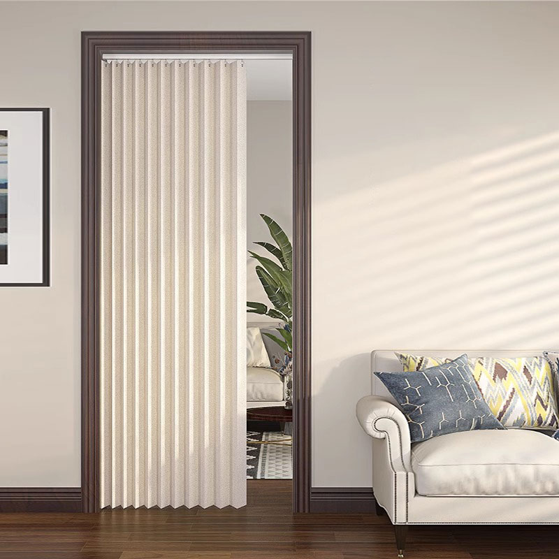 Room Divider Screen - Folding Accordion Door Curtain Room Divider