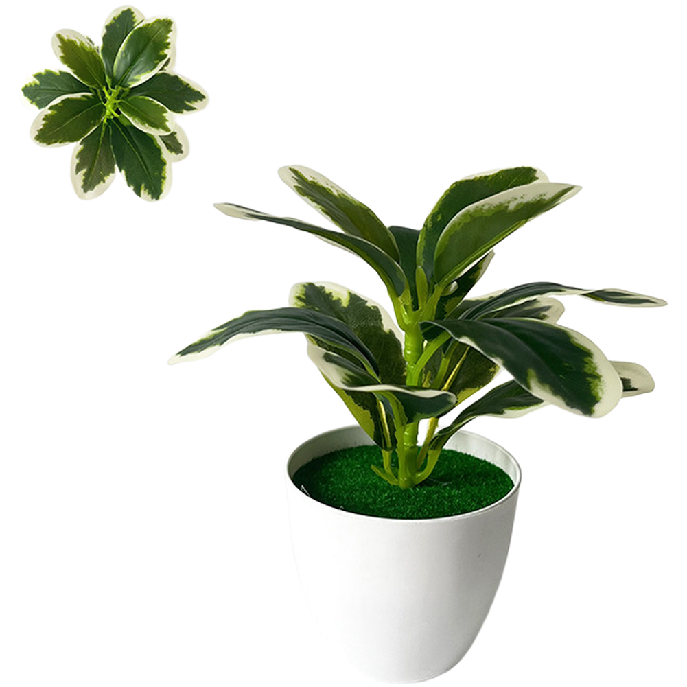 Home Decor Locations - Artificial Green Potted Plant Designed for