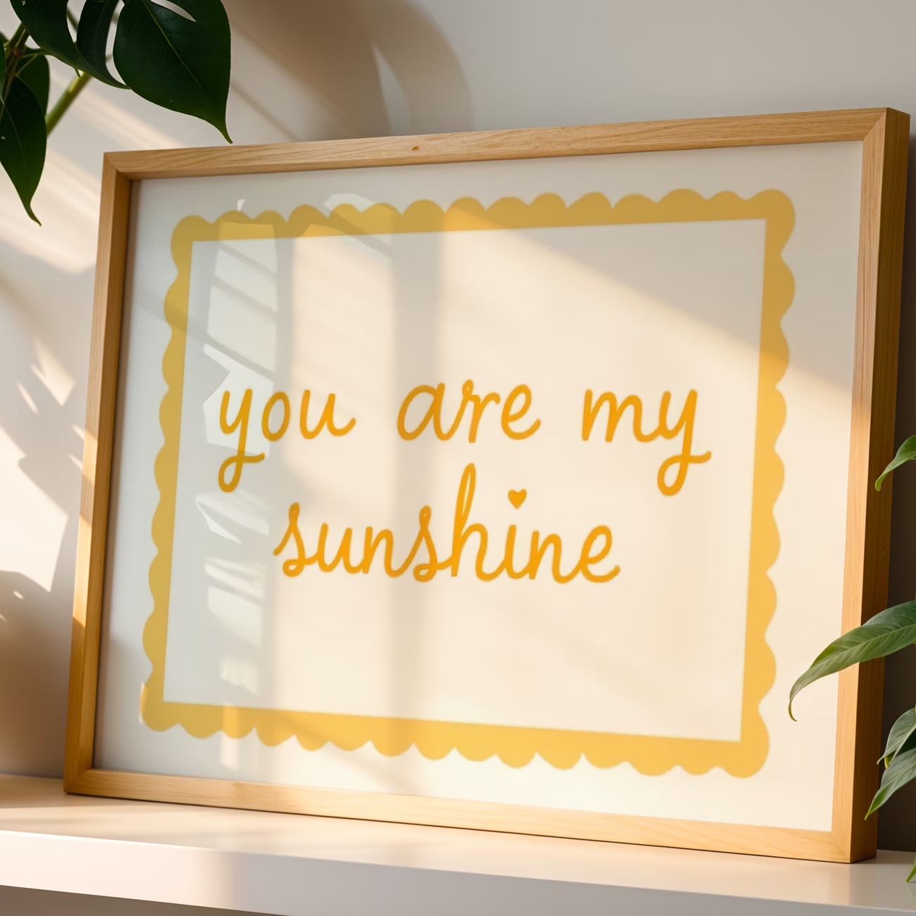 Home Decor Quotes - Modern You Are My Sunshine Quote