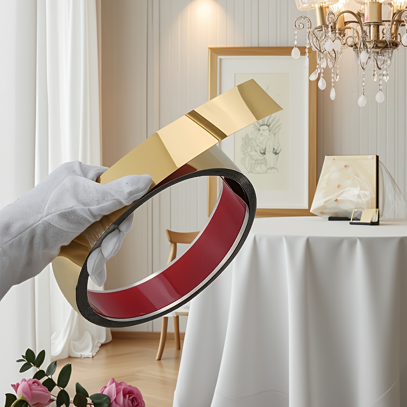 Home Decor Minimalist Style - (15 Meters) self-adhesive stainless steel strip,
