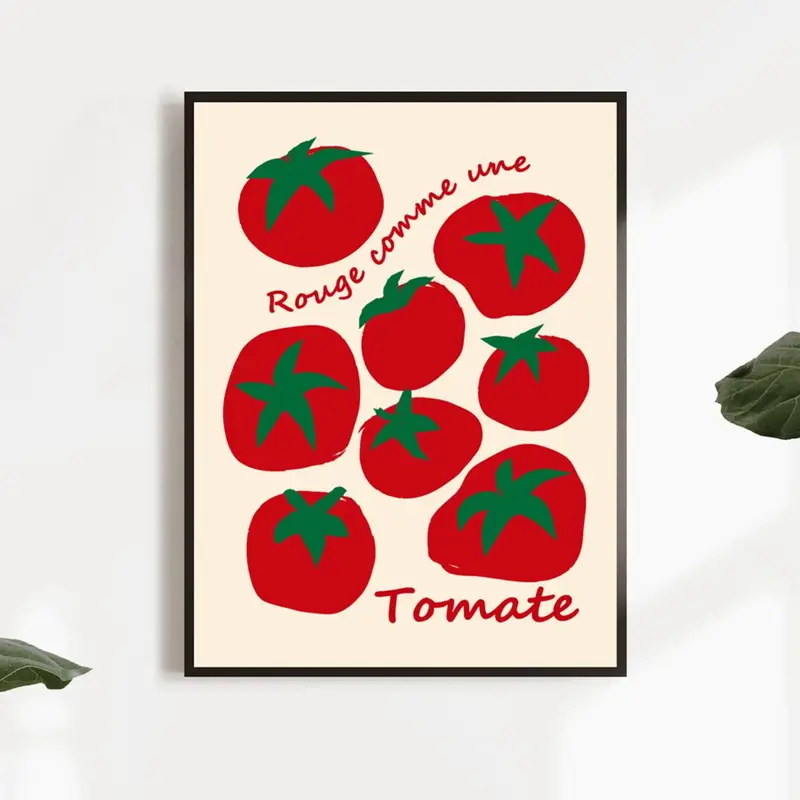 Modern Colorful Red Tomatoes W - Home Decor Nz 评论和价格