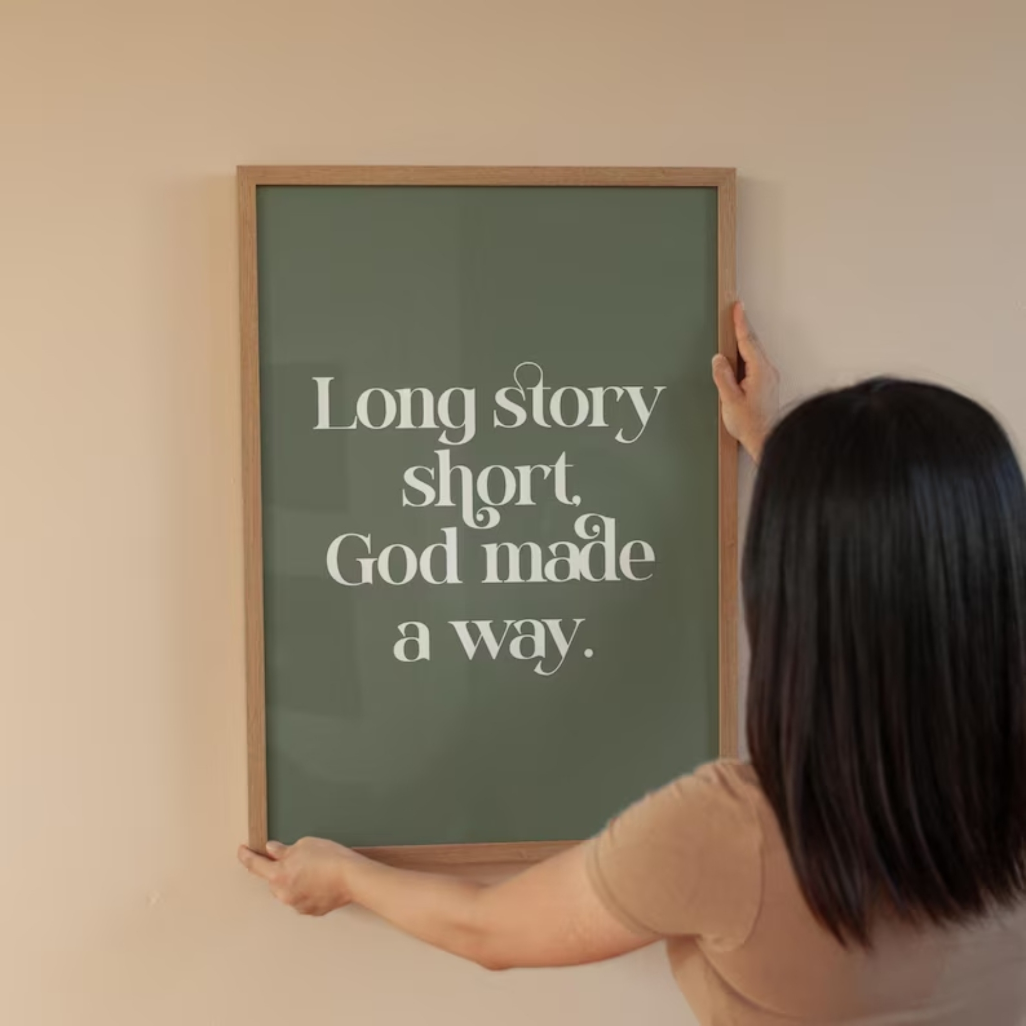 Long Story Short God Made A Wa - Home Decor Aesthetic 评论和价格