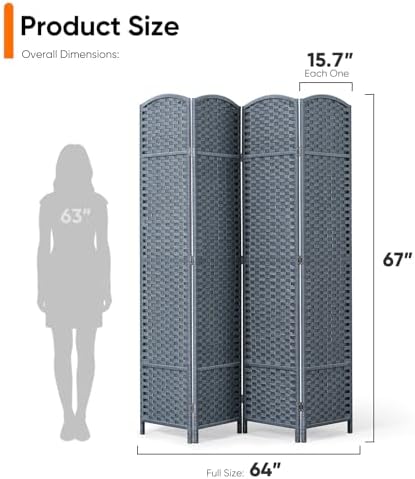 Outdoor Privacy Screen 4-Panel - Room Divider Screen 评论和价格