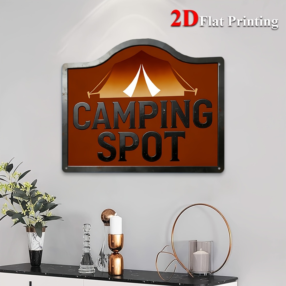 1pc 2D Flat Sign Artwork Depic - Home Decor Locations 评论和价格