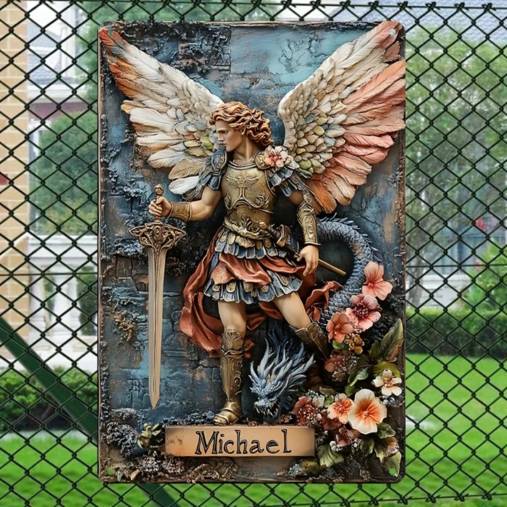 Vintage Archangel Michael Alum - Home Decor Garden Ideas 评论和价格