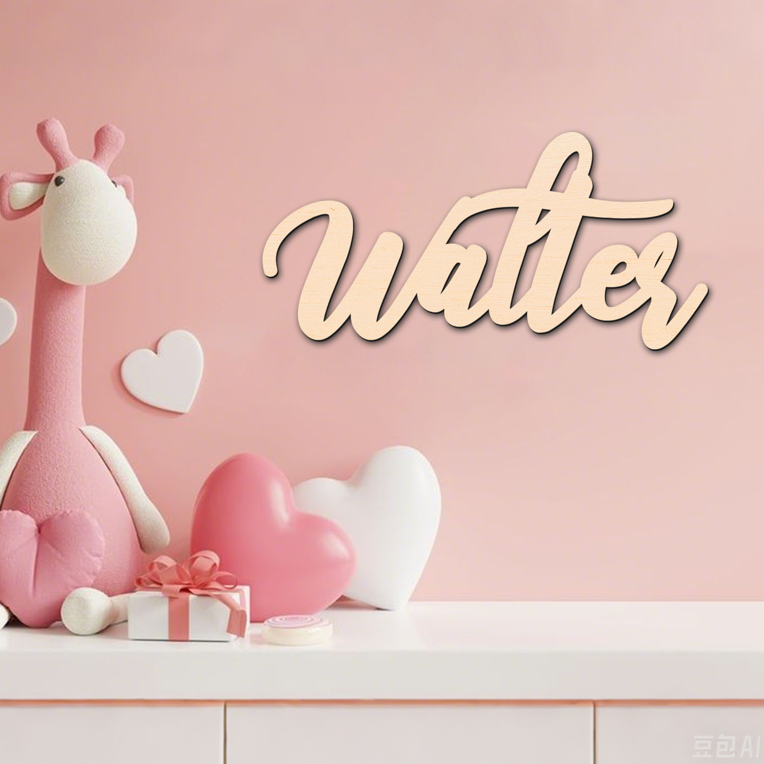 1pc personalized wooden surnam - Home Decor Unique 评论和价格