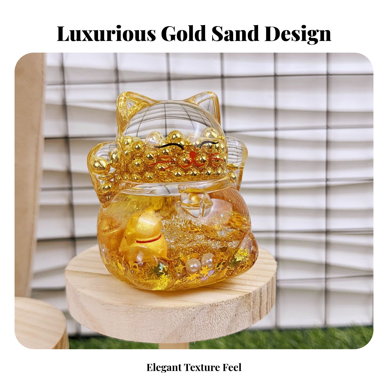 Fortune Cat Decoration, Flashi - Home Decor Gold 评论和价格