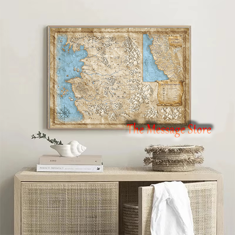 Witcher World Map Continent Lo - Home Decor Locations 评论和价格
