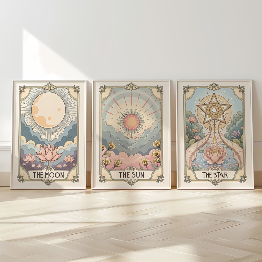 Modern Boho Tarot Sun And Moon - Home Decor Nz 评论和价格