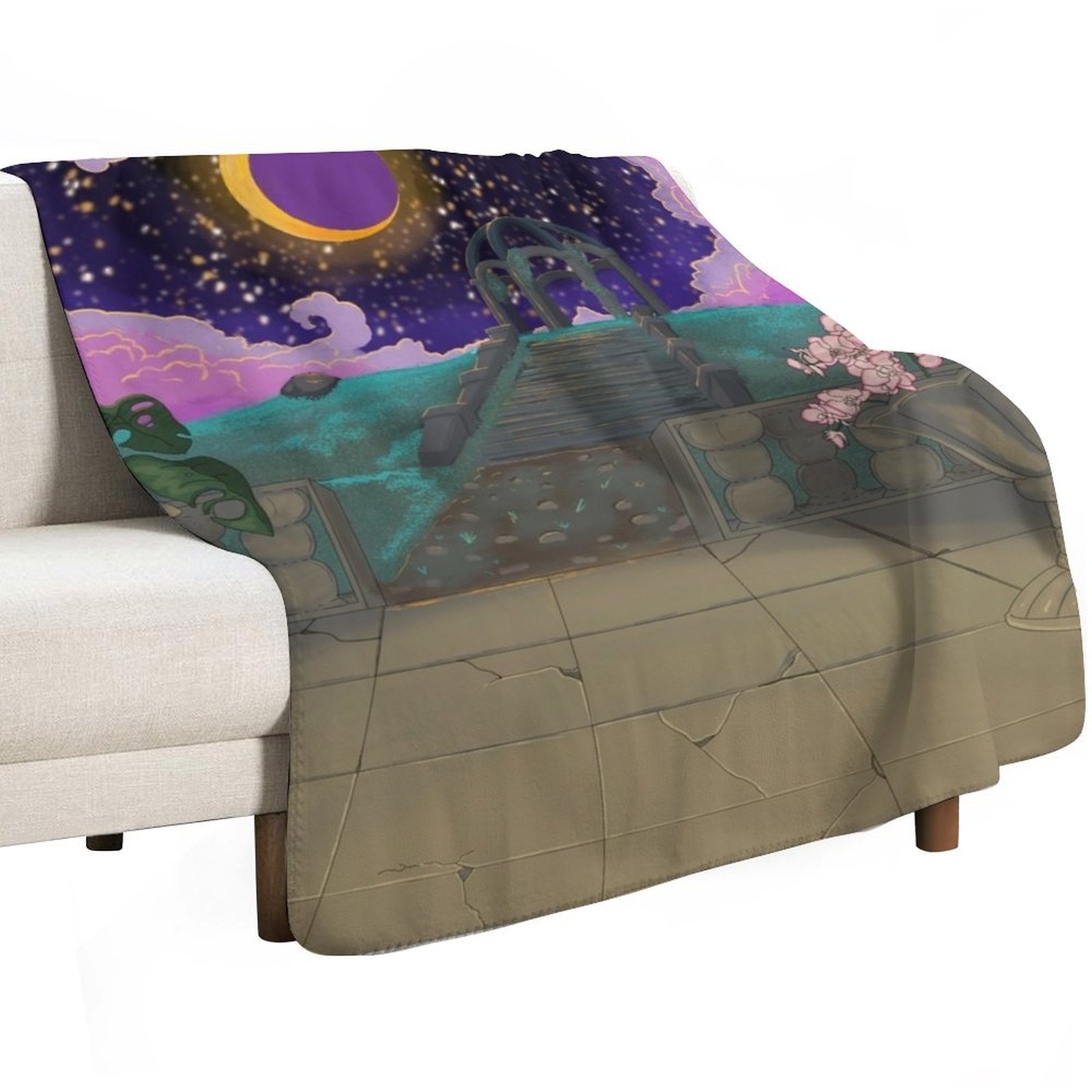 Garden under the stars Throw B - Home Decor Garden Ideas 评论和价格