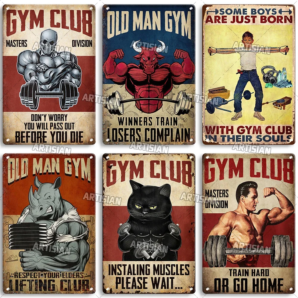 Old Man Gym Club Inspirational - Home Decor Quotes 评论和价格
