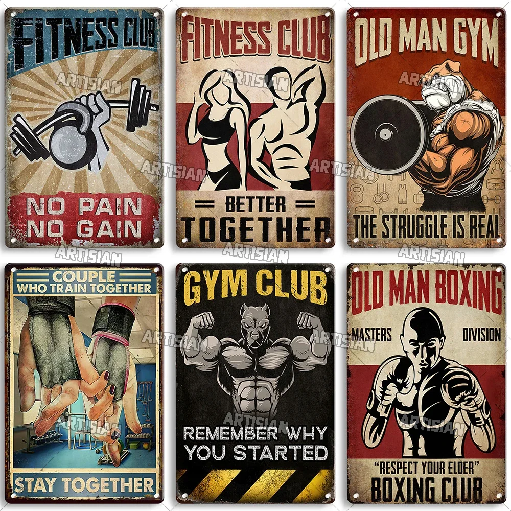 Old Man Gym Club Inspirational - Home Decor Quotes 评论和价格