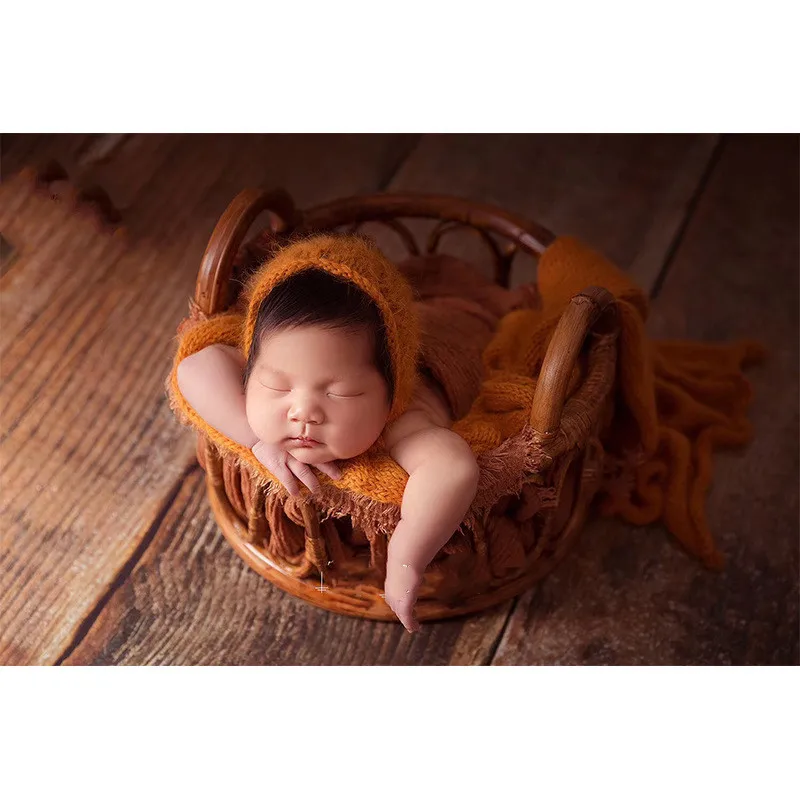 Baby Rattan Basket Newborn Pho - Home Decor Rattan 评论和价格
