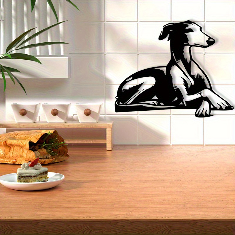 Modern Iron Dog Wall Sculpture - Home Decor Garden Ideas 评论和价格