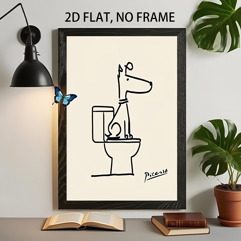 Modern,Retro Fun Dog Toilet Pi - Home Decor Nz 评论和价格