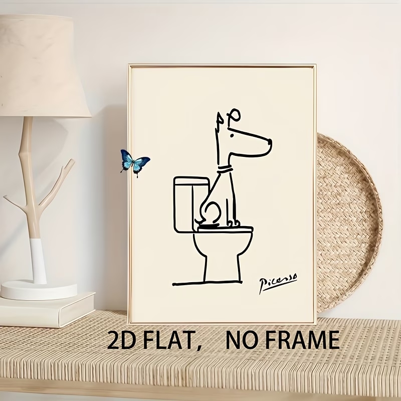 Modern,Retro Fun Dog Toilet Pi - Home Decor Nz 评论和价格