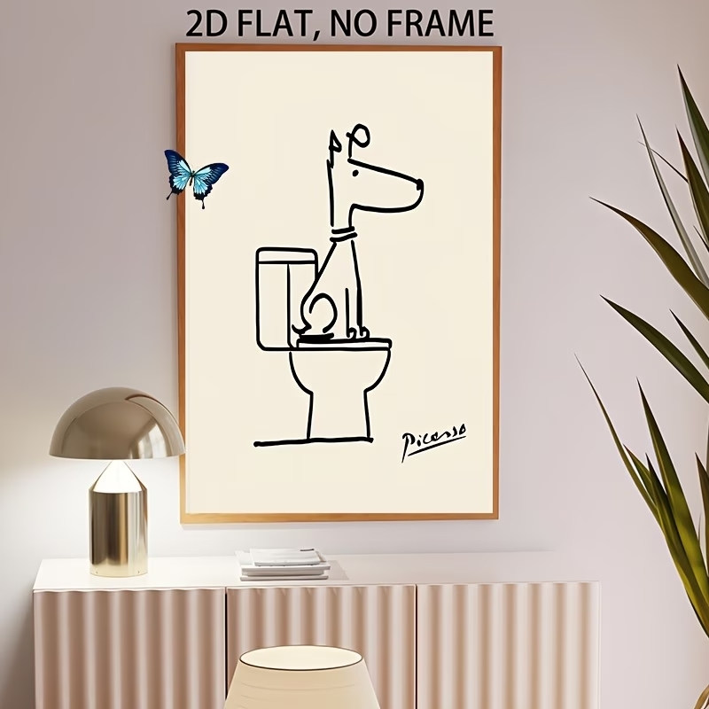 Modern,Retro Fun Dog Toilet Pi - Home Decor Nz 评论和价格