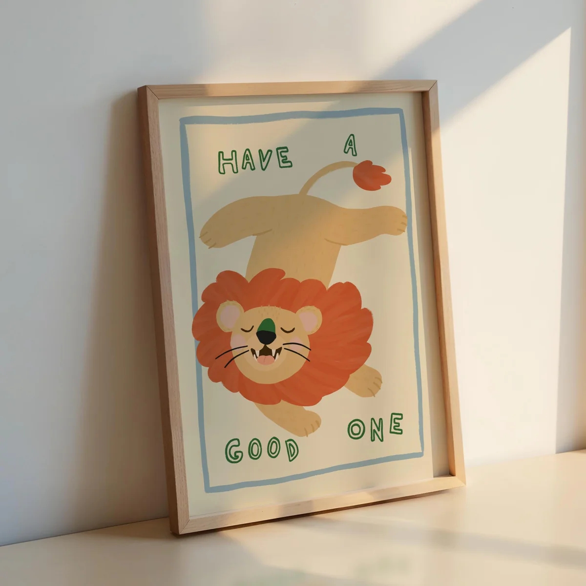 Modern,Cartoon Loin And Have A - Home Decor Quotes 评论和价格