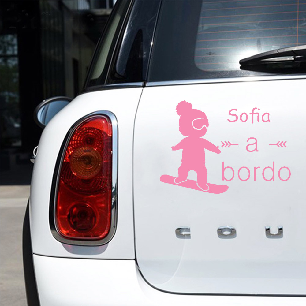 1pc Vinyl baby a bordo colorfu - Home Decor Wall Stickers 评论和价格