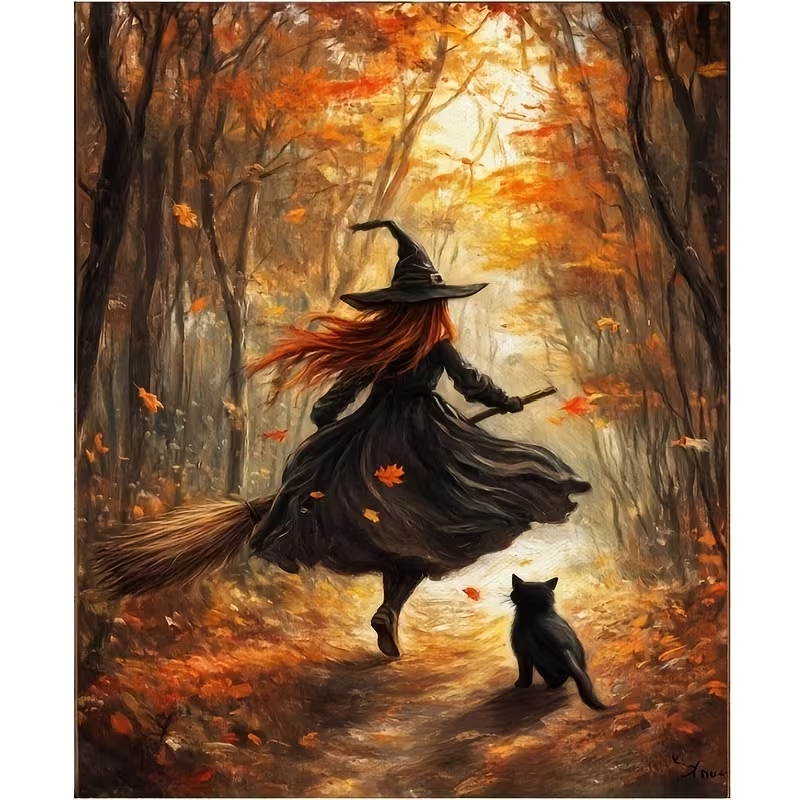 Retro Alloween Autumn Witch On - Home Decor Aesthetic 评论和价格