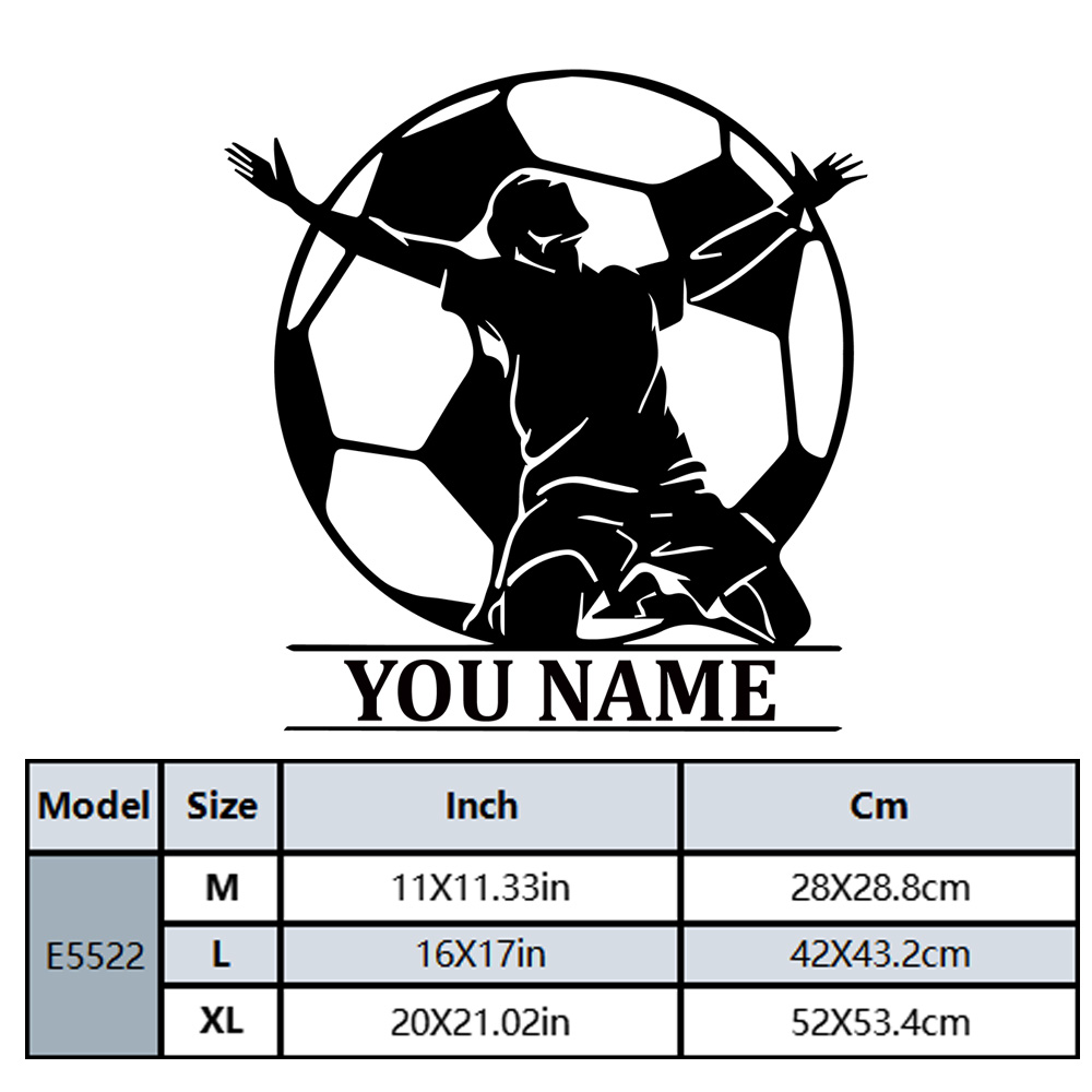 1PC Colorful Soccer Customizab - Home Decor Wall Stickers 评论和价格