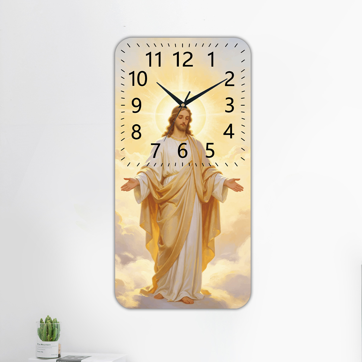 1pc Wooden Rectangular Prayer  - Home Decor Locations 评论和价格
