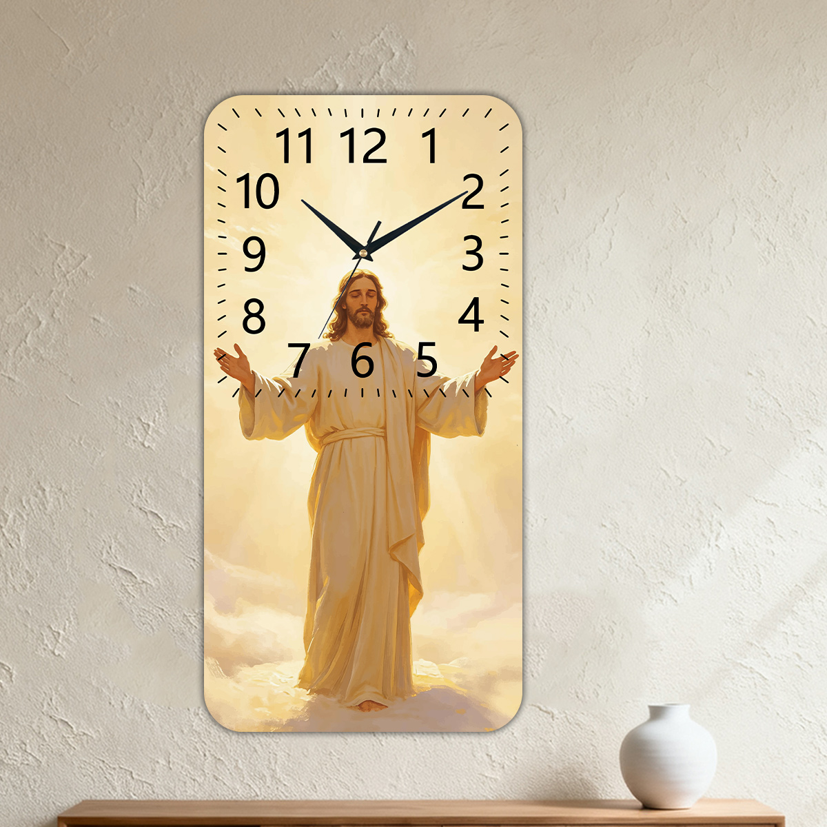 1pc Wooden Rectangular Prayer  - Home Decor Locations 评论和价格