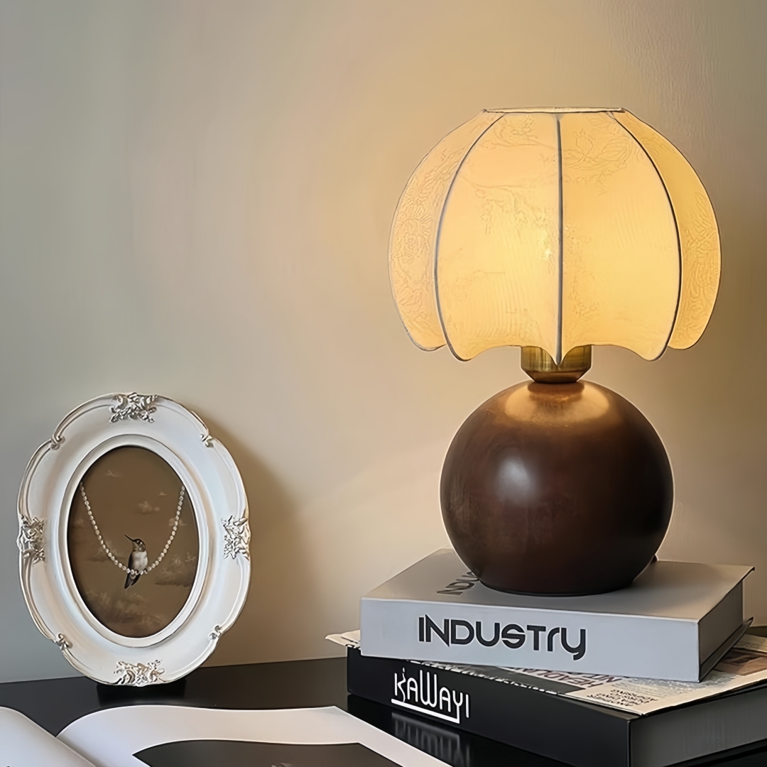 Vintage floral table lamp, med - Home Decor Gold 评论和价格