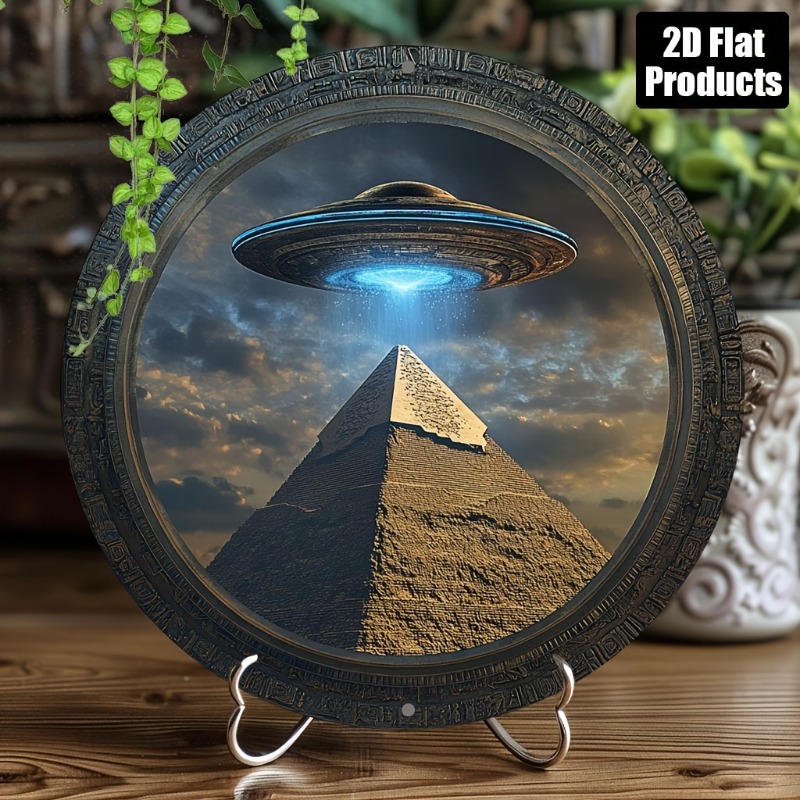 Pyramid UFO Theme Round Alumin - Home Decor Theme 评论和价格