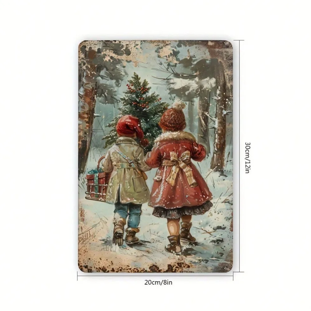 Vintage Christmas Metal Sign 8 - Home Decor Locations 评论和价格