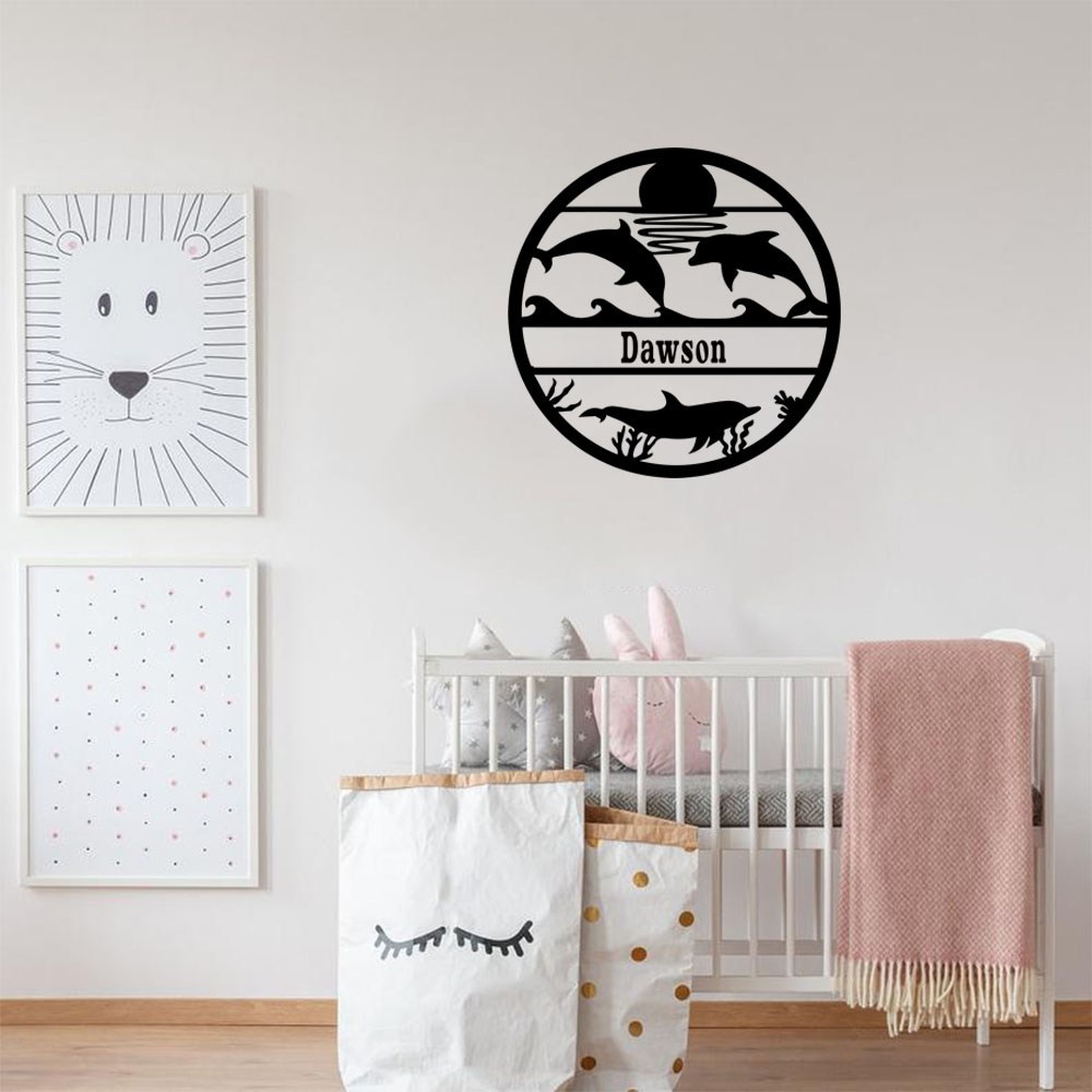 1PC NEW Dolphin Customizable N - Home Decor Wall Stickers 评论和价格