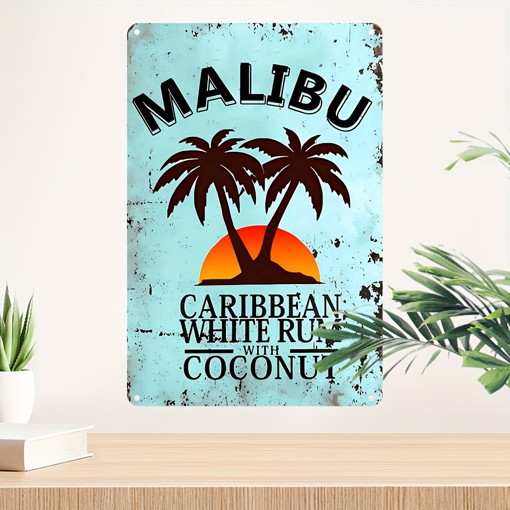 Vintage Malibu Coconut Rum Met - Home Decor Theme 评论和价格