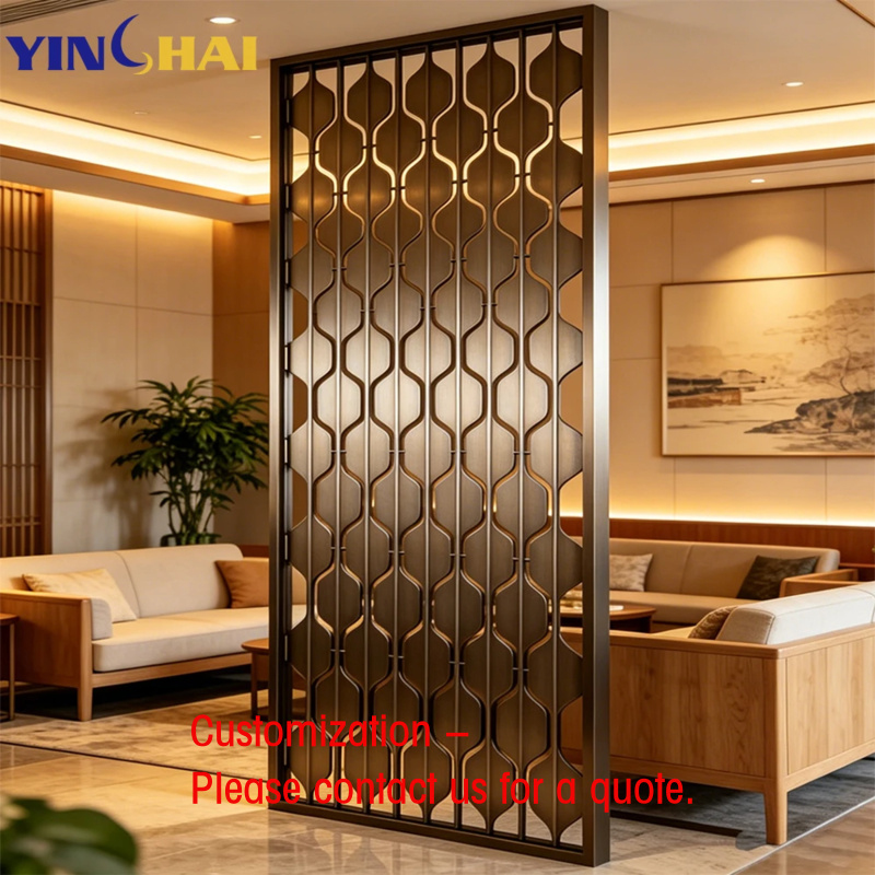custom.Modern Design Stainless - Room Divider Screen 评论和价格