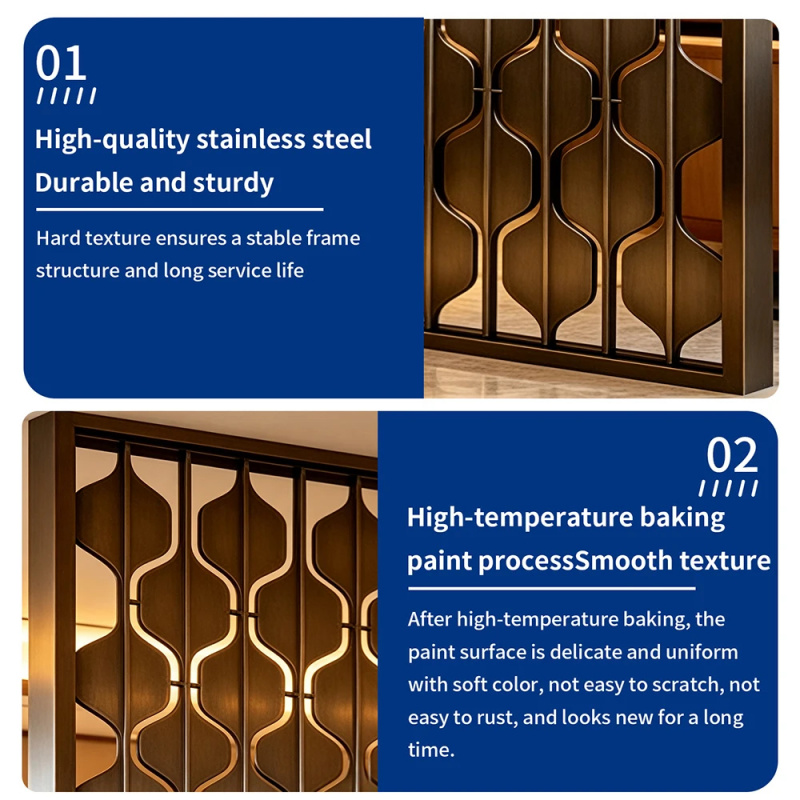 custom.Modern Design Stainless - Room Divider Screen 评论和价格