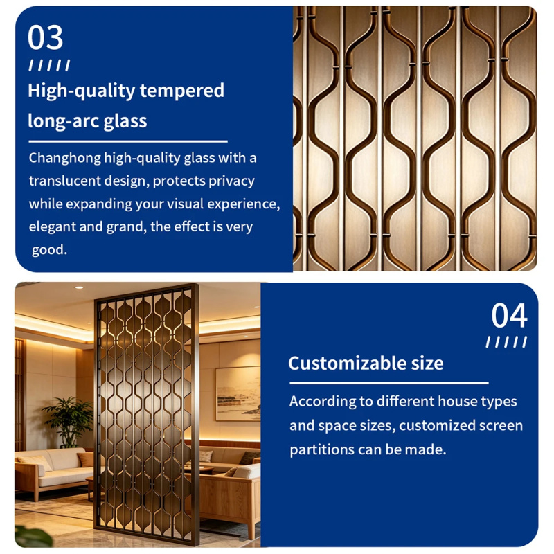 custom.Modern Design Stainless - Room Divider Screen 评论和价格