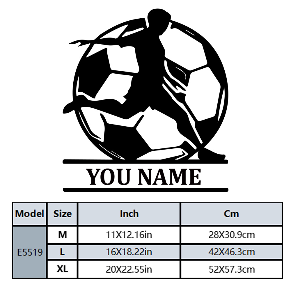 1PC Fashion Soccer Customized  - Home Decor Wall Stickers 评论和价格