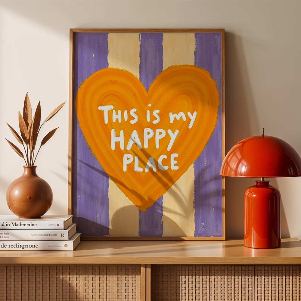 Modern,Retro This Is My Happy  - Home Decor Quotes 评论和价格