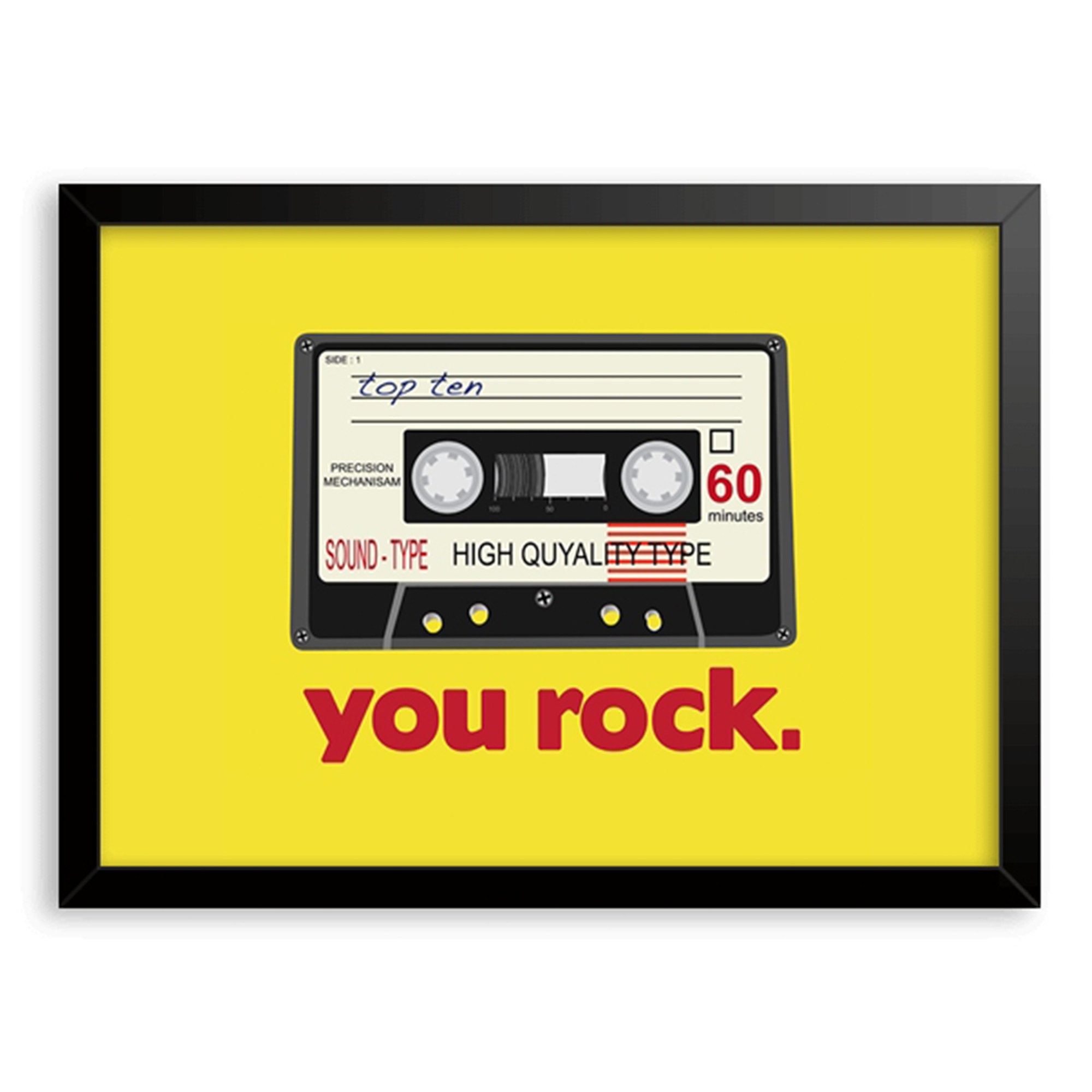 Modern Yellow You Rock Quotes  - Home Decor Quotes 评论和价格