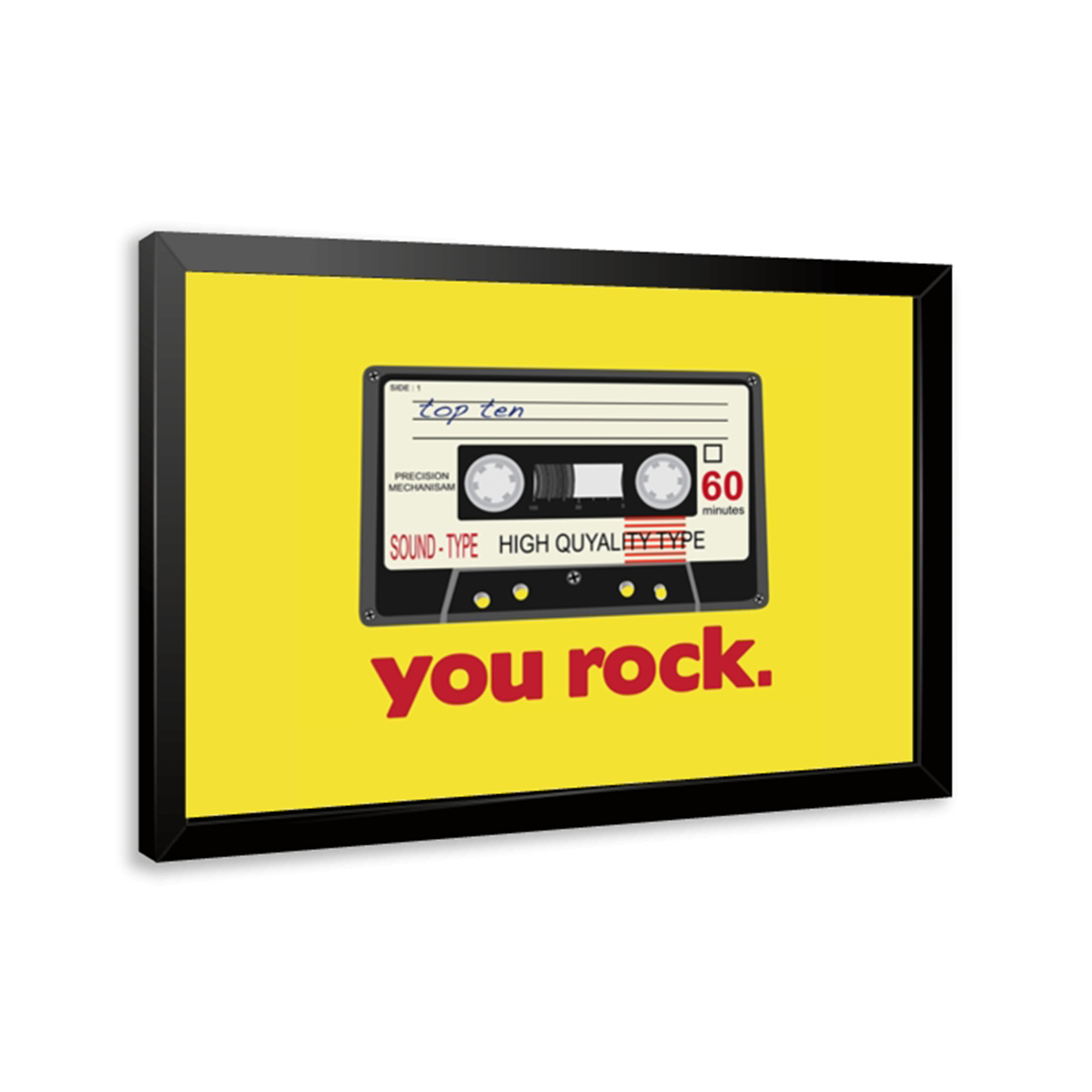 Modern Yellow You Rock Quotes  - Home Decor Quotes 评论和价格