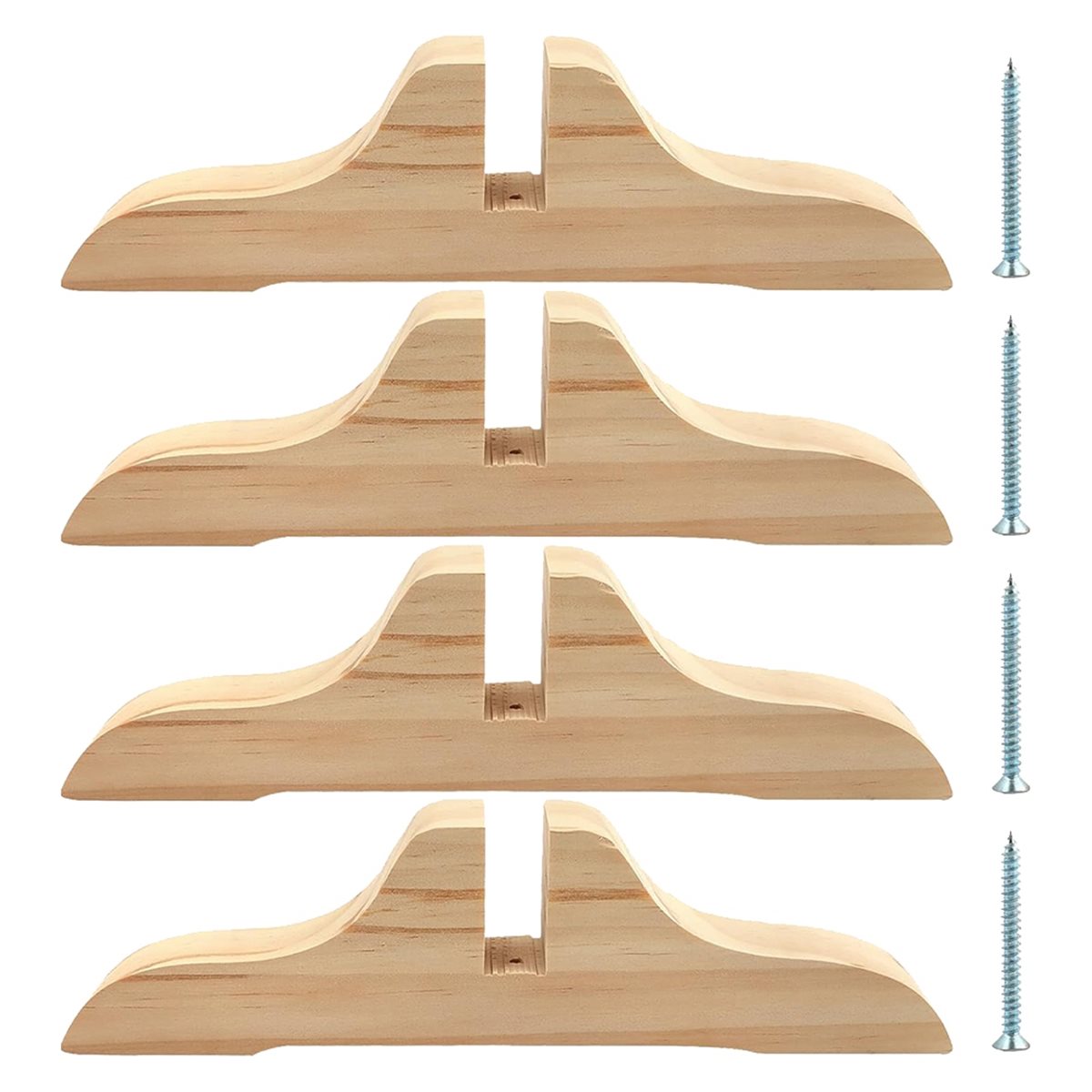 PHONE&GEAR 4pcs Wooden Room Di - Room Divider Screen 评论和价格