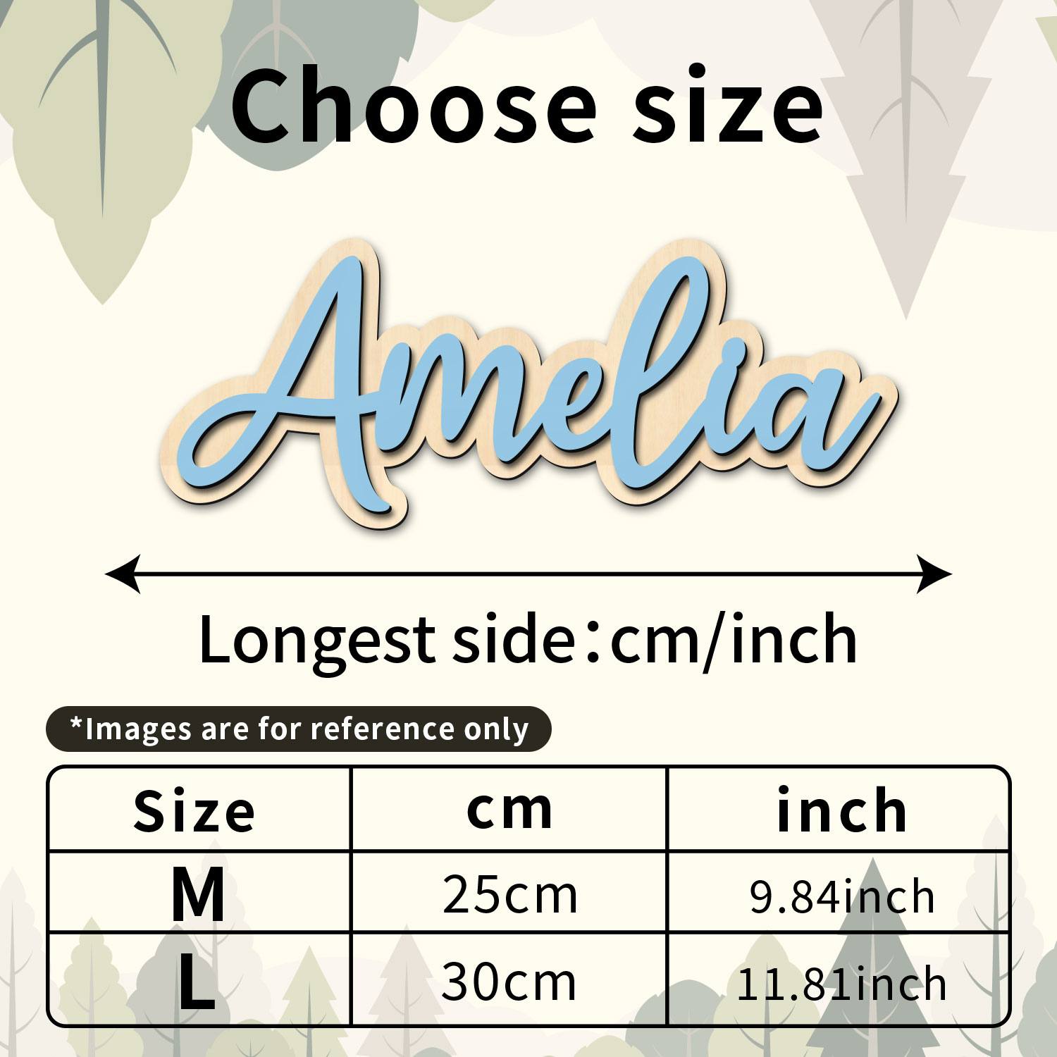1pc Customized Wooden Name Dec - Home Decor Unique 评论和价格