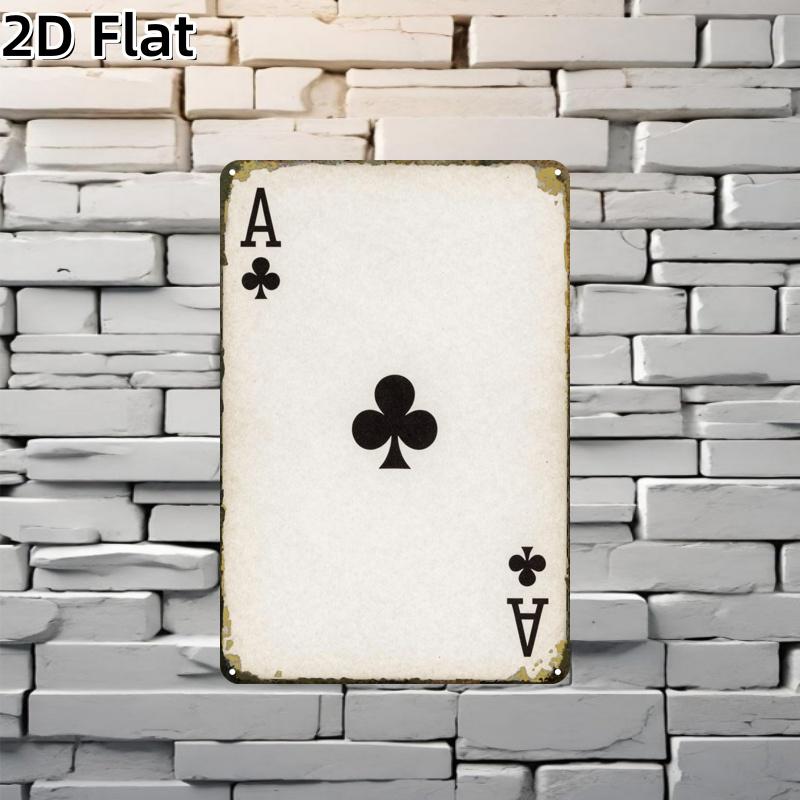 2D Metal Sign Black Spade A Ca - Home Decor Minimalist Style 评论和价格
