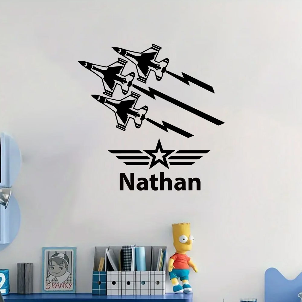 1PC Colorful Airplane Customiz - Home Decor Wall Stickers 评论和价格